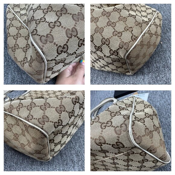 Gucci Sukey Canvas Leather Shoulder Bag 475-080725 - Picture 12 of 15